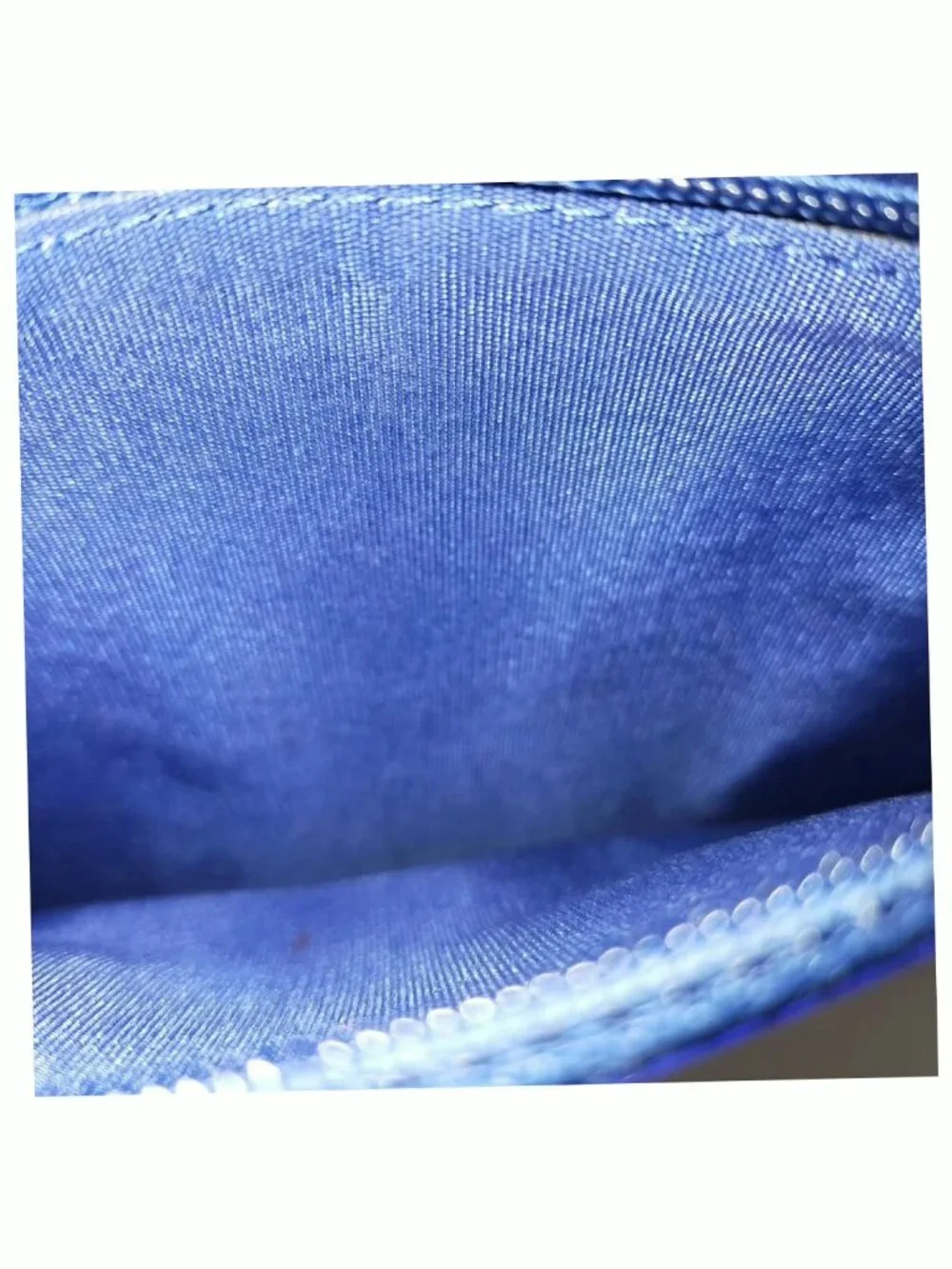 Authentic Chanel CC Caviar Wallet On Chain WOC Blue Leather Bag - Picture 14 of 16